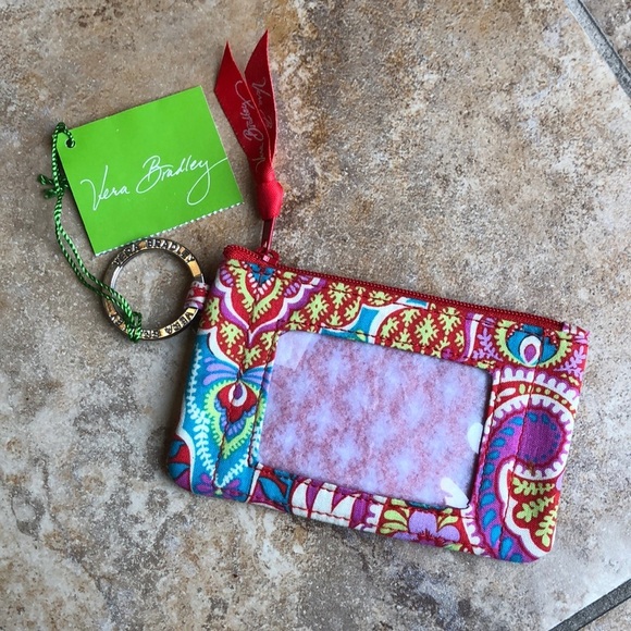 COPY - NWT vera Bradley zip ID case paisley in paradise - Picture 1 of 4